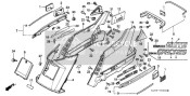 Copertura centrale/Copertina posteriore (CH125E/G)